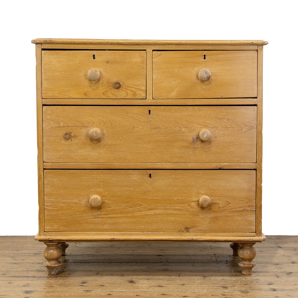 Antique Stripped Pine Chest of Drawers