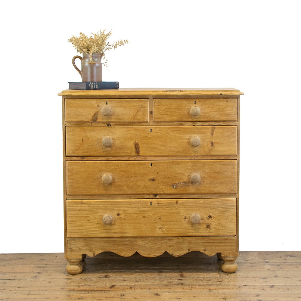 Victorian Antique Pine Chest of Drawers