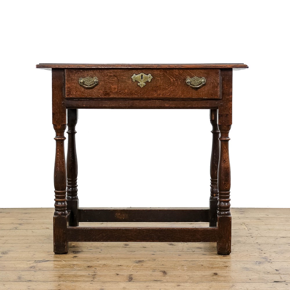 Antique Georgian Oak Lowboy Side Table