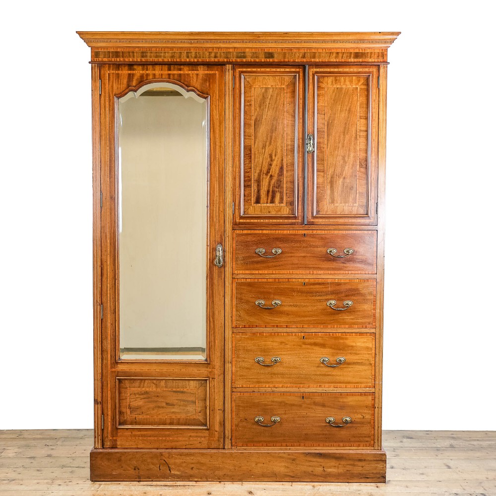Antique Edwardian Compactum Wardrobe