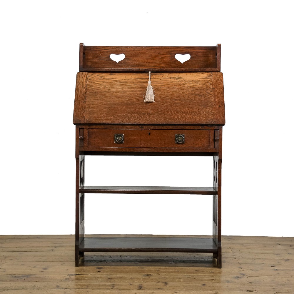 Antique Arts and Crafts Oak Bureau