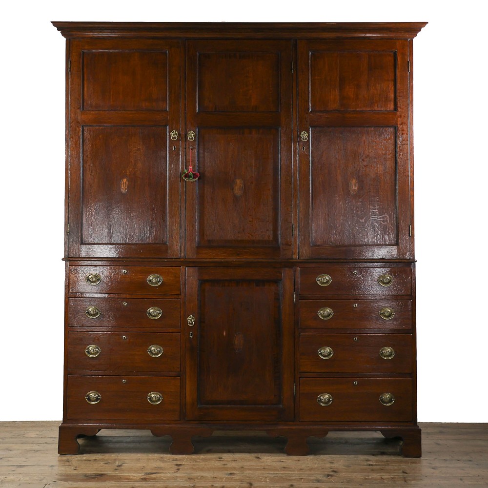 Large 19th Century Oak Housekeepers Cupboard