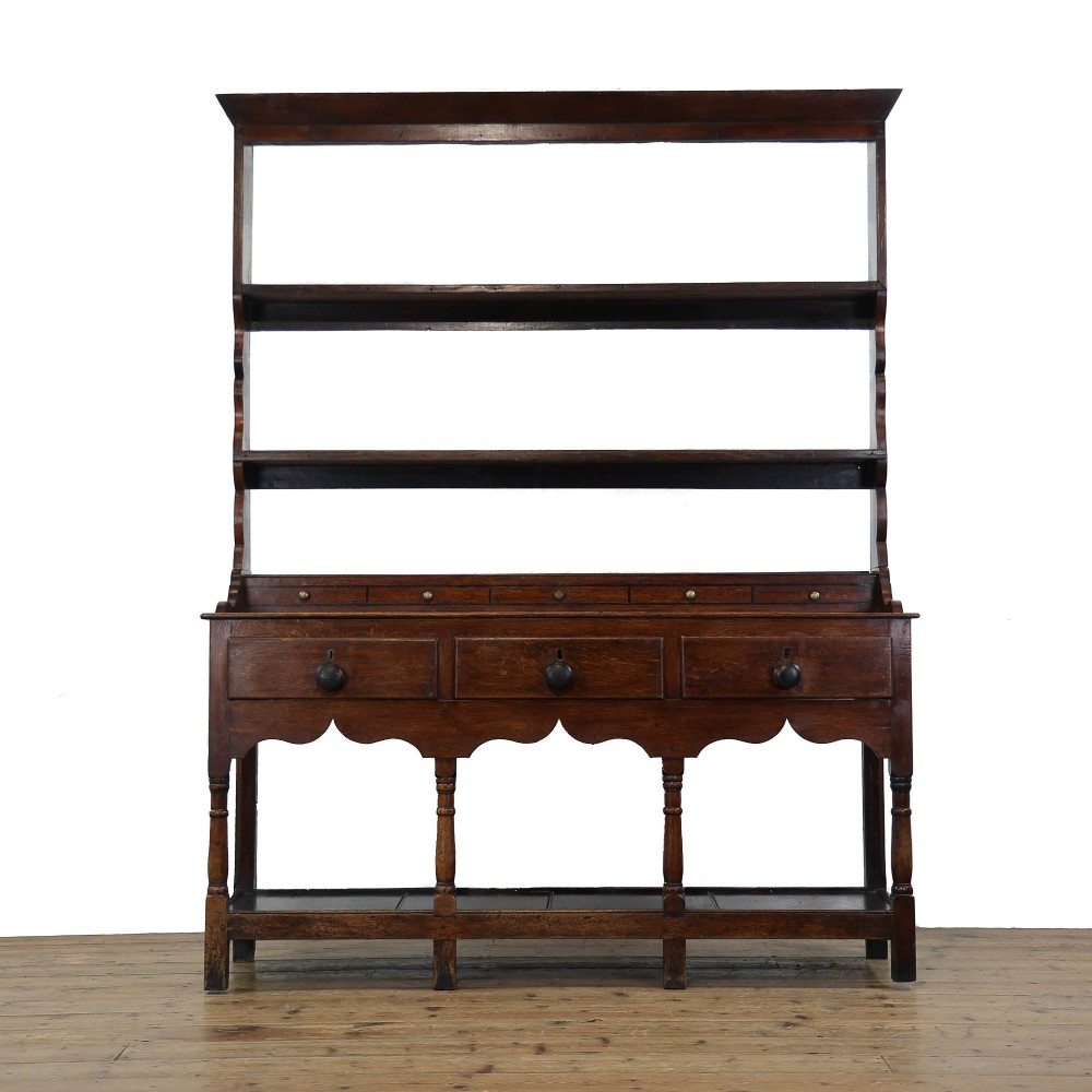 Antique Welsh Oak Pot Board Dresser