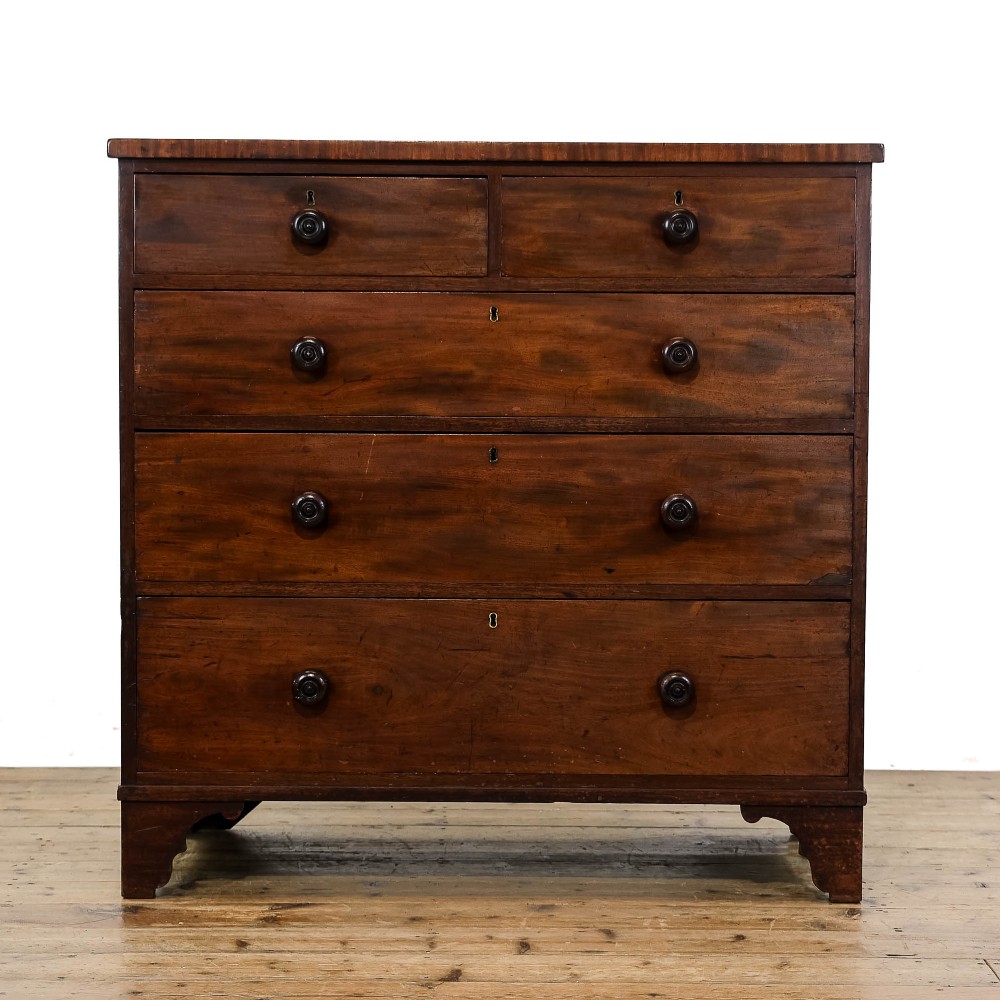 Large Antique Victorian Mahogany Chest of Drawers