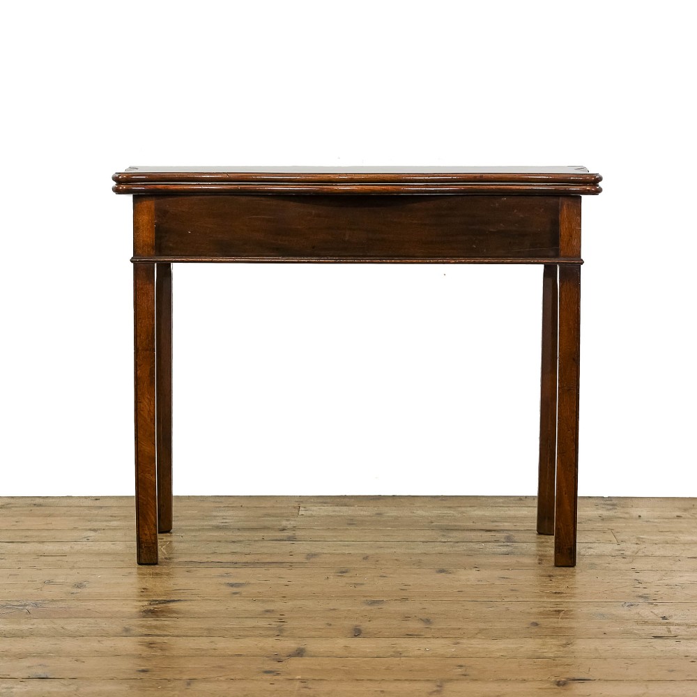 Antique Georgian Mahogany Fold Over Tea Table
