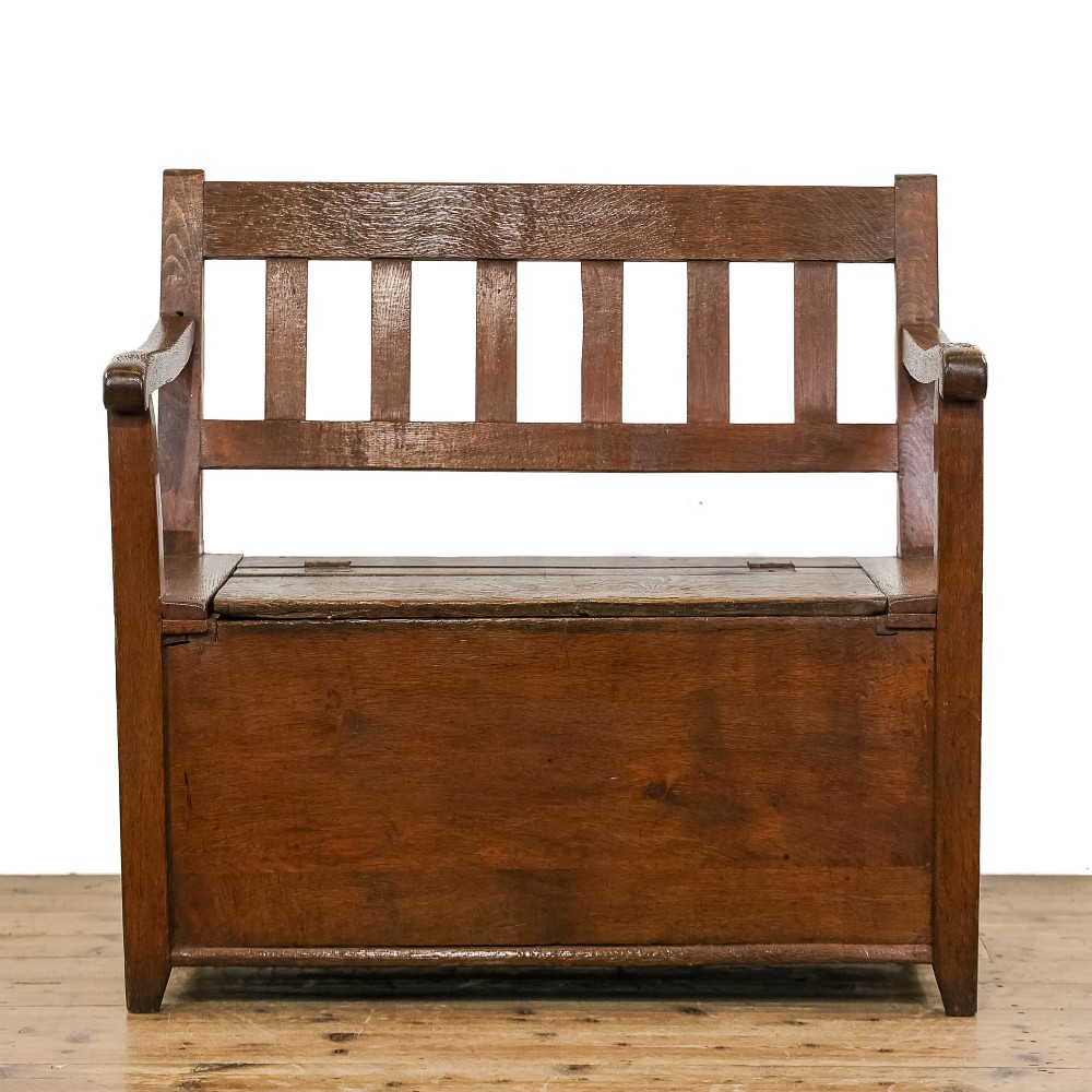 Antique Oak Settle 