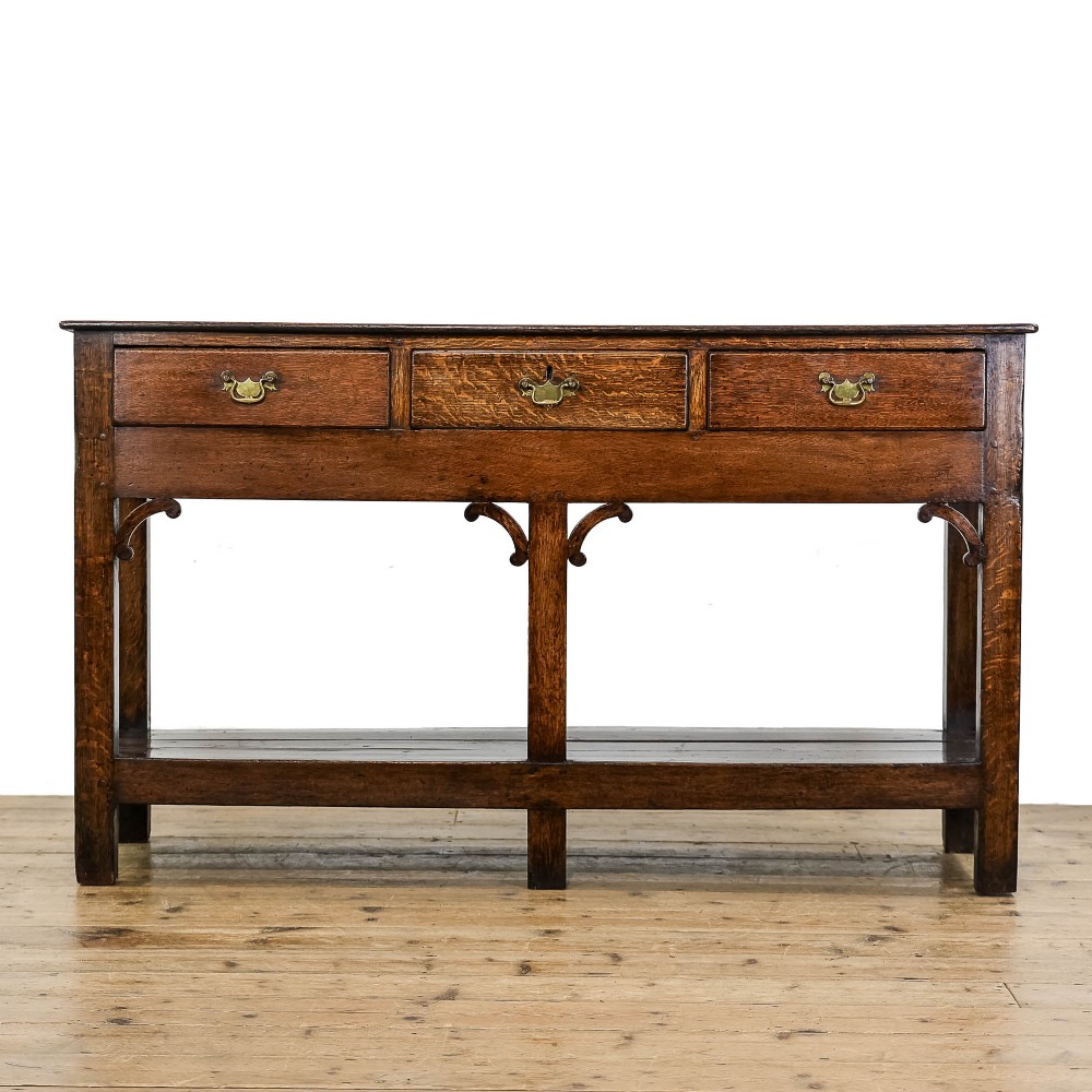 Antique Georgian Oak Dresser Base