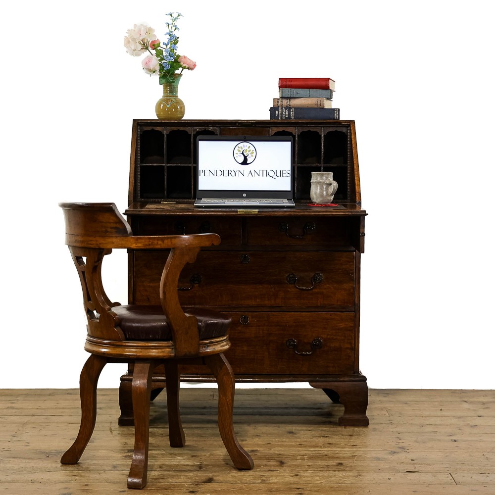 Antique Edwardian Oak Bureau