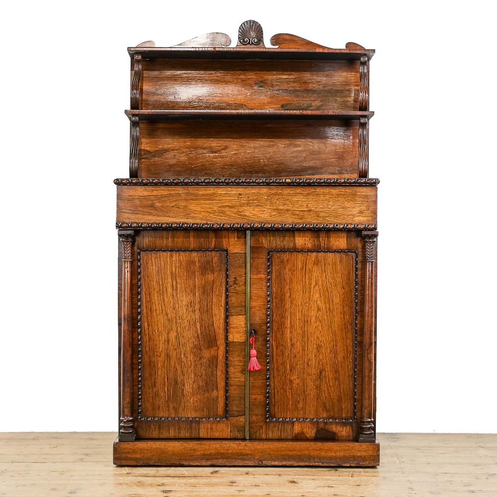 Antique Regency Rosewood Chiffonier Sideboard