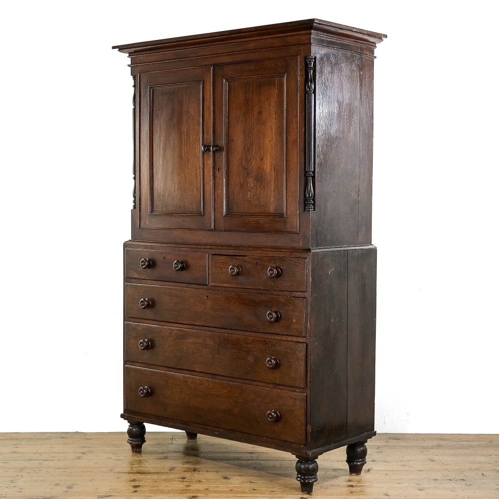 Antique Victorian Oak Housekeeper’s Cupboard