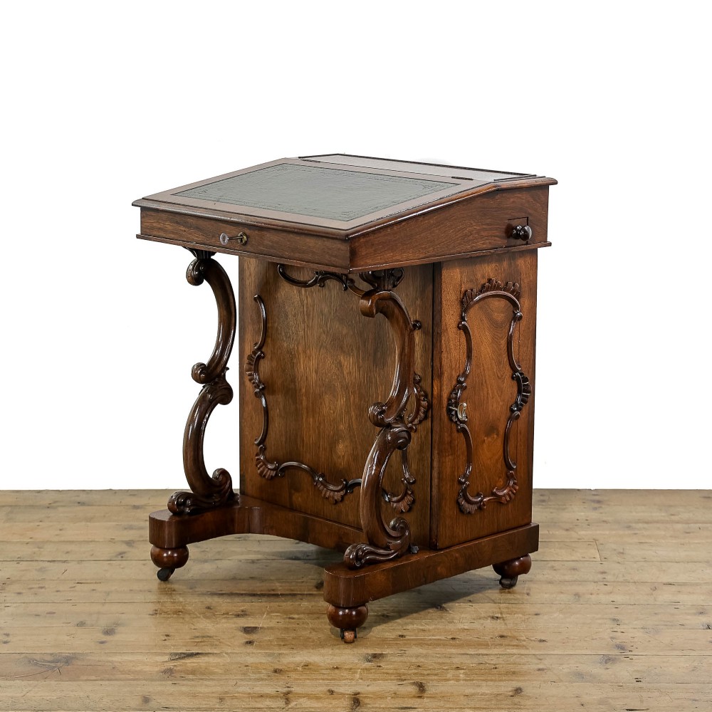 Antique Victorian Rosewood Davenport Desk