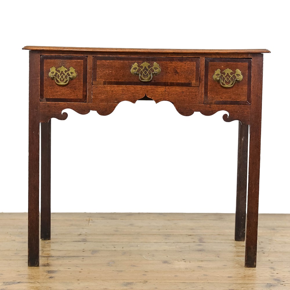 Antique George III Country Oak Lowboy