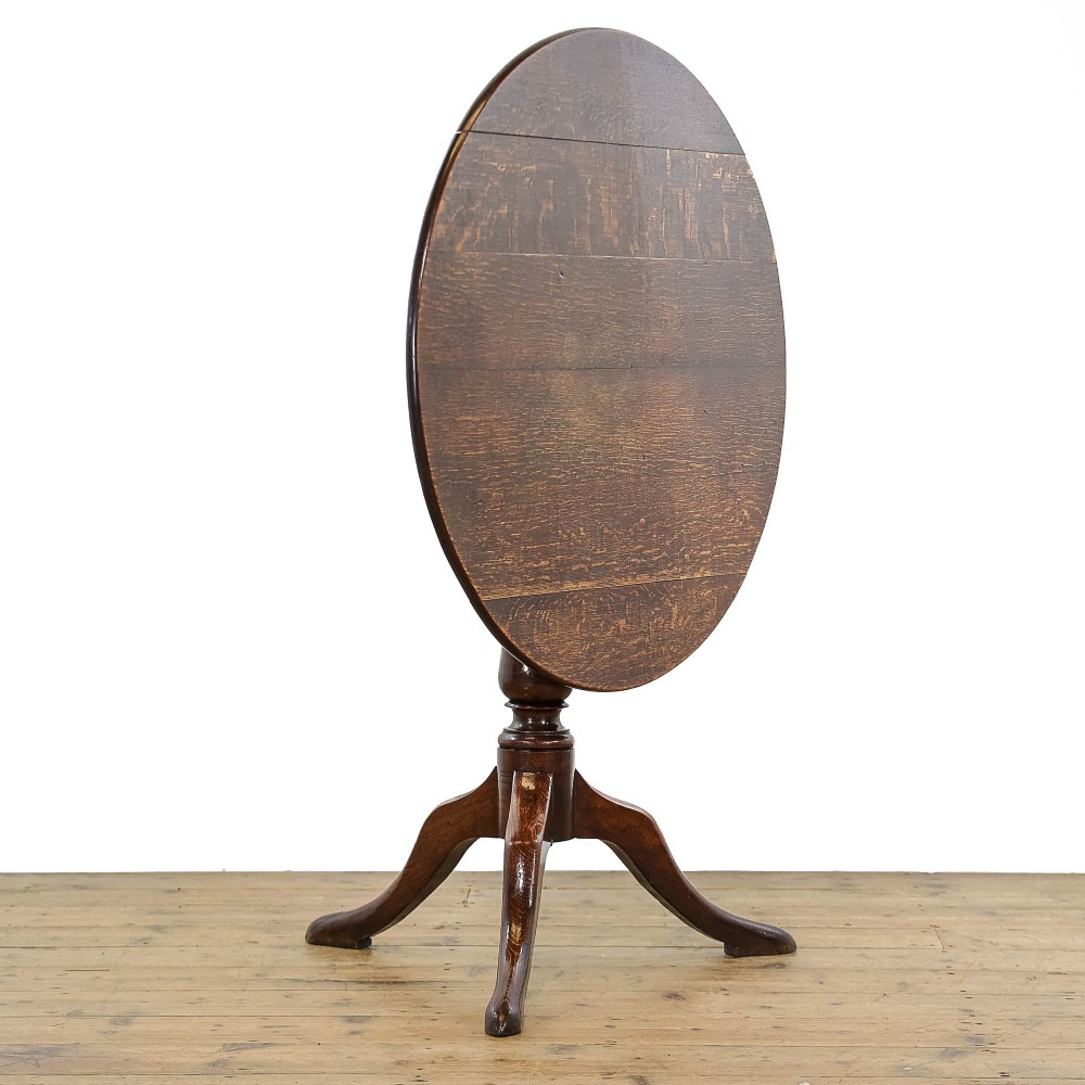 Antique 19th Century Oak Tilt Top Table