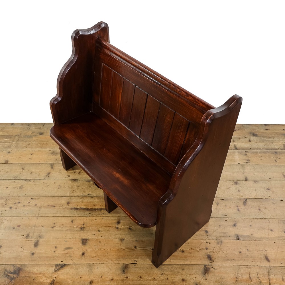 Antique Pine Chapel Pew