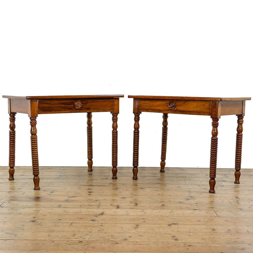 Pair of Late 19th Century Walnut Side Tables