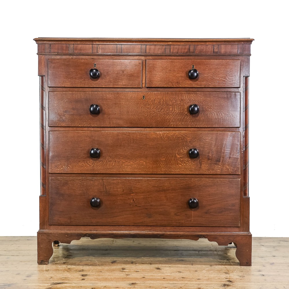 Antique 19th Century Oak Chest of Drawers
