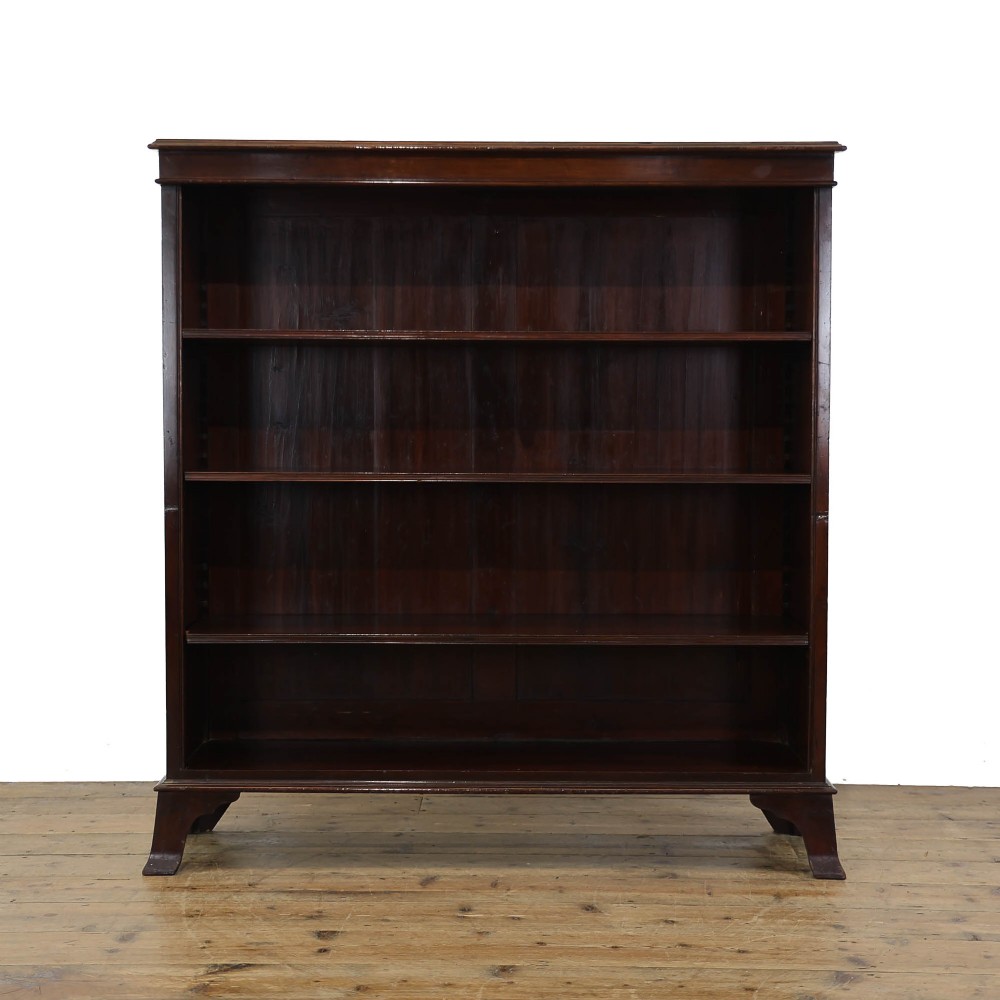 Antique Open Mahogany Bookcase
