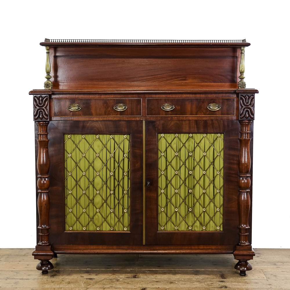 Antique Georgian Mahogany Chiffonier Sideboard
