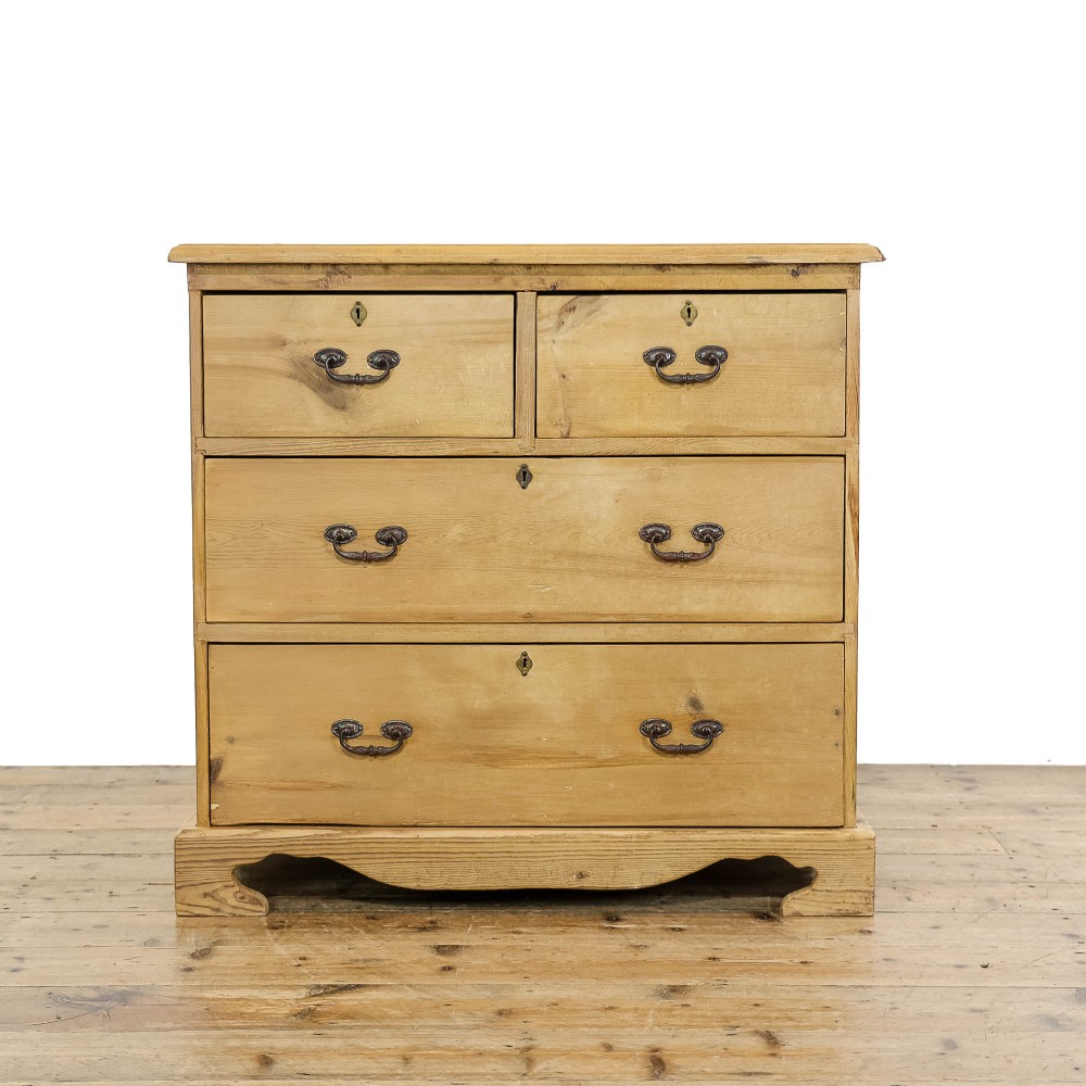 Small Antique Edwardian Pine Chest of Drawers
