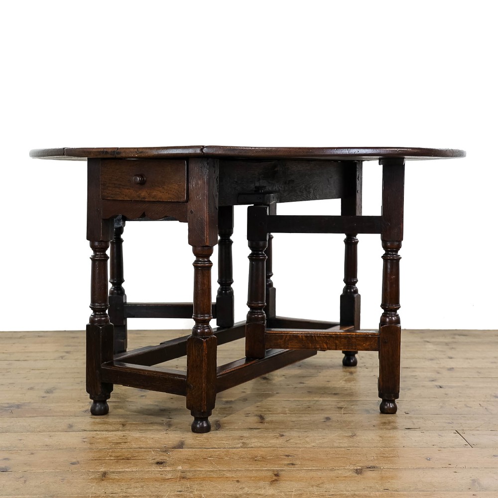 Antique 18th Century Oak Gate Leg Table
