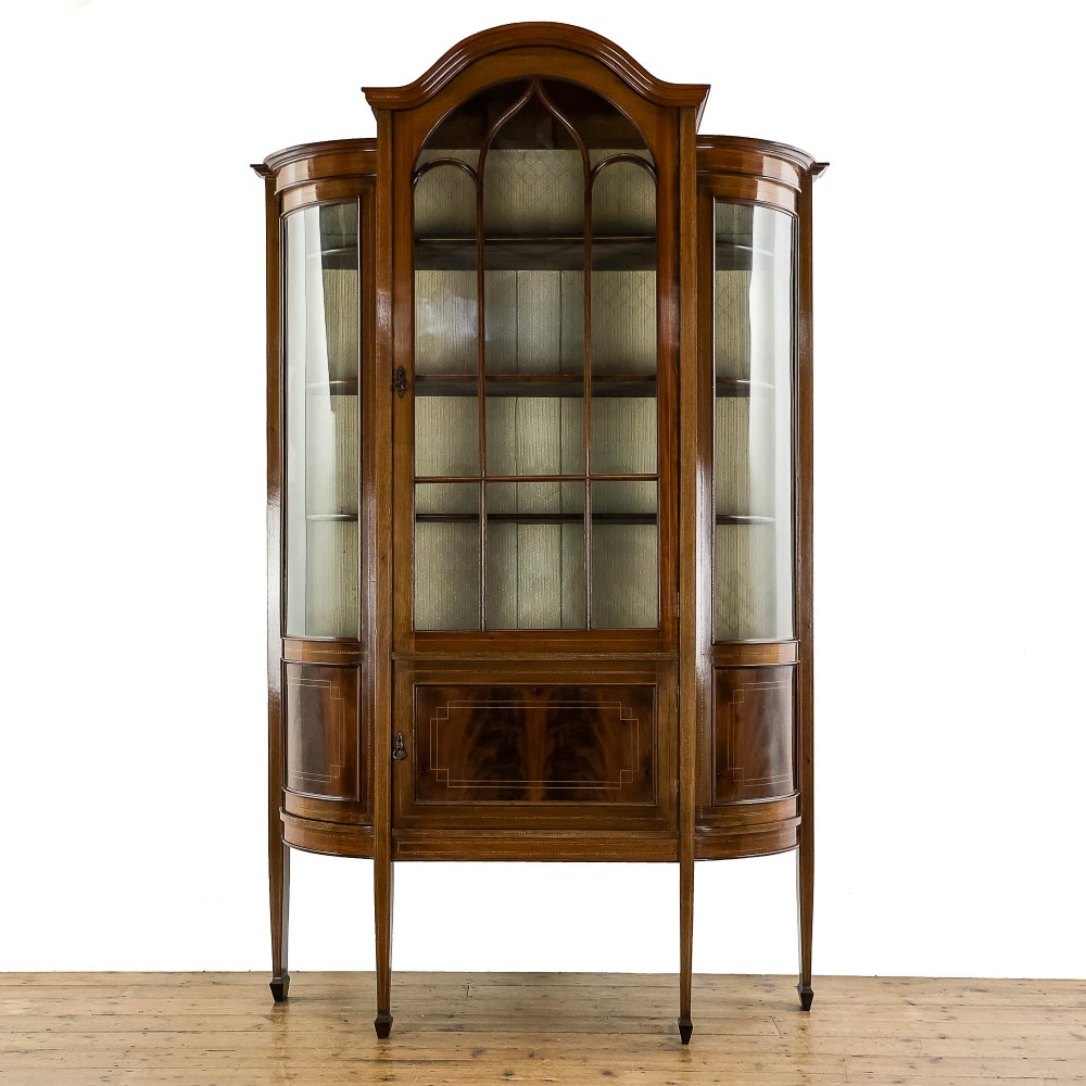 Antique Edwardian Mahogany Glazed Cabinet
