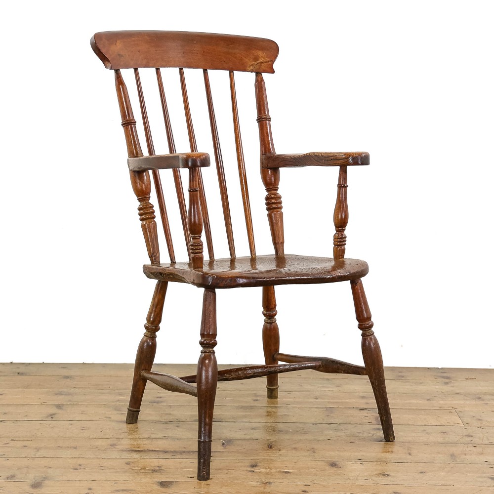 Antique Windsor Oak Armchair
