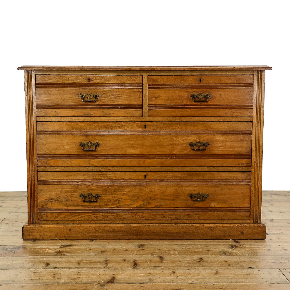 Antique Victorian Oak Chest of Drawers