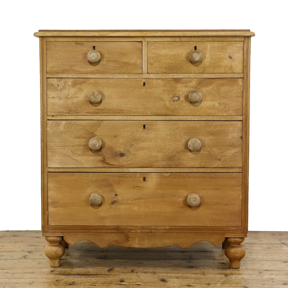 Antique Victorian Pine Chest of Drawers
