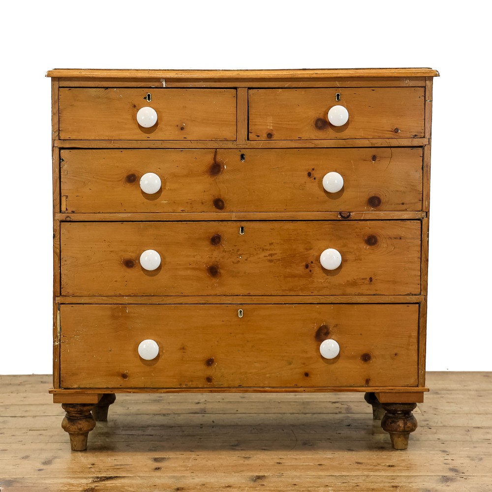 Antique Victorian Pine Chest of Drawers