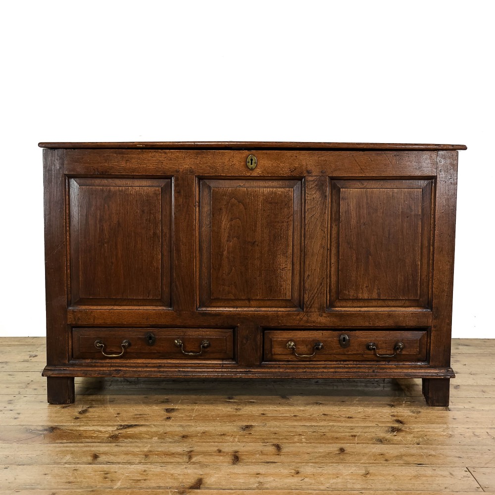 Antique Georgian Oak Mule Chest 