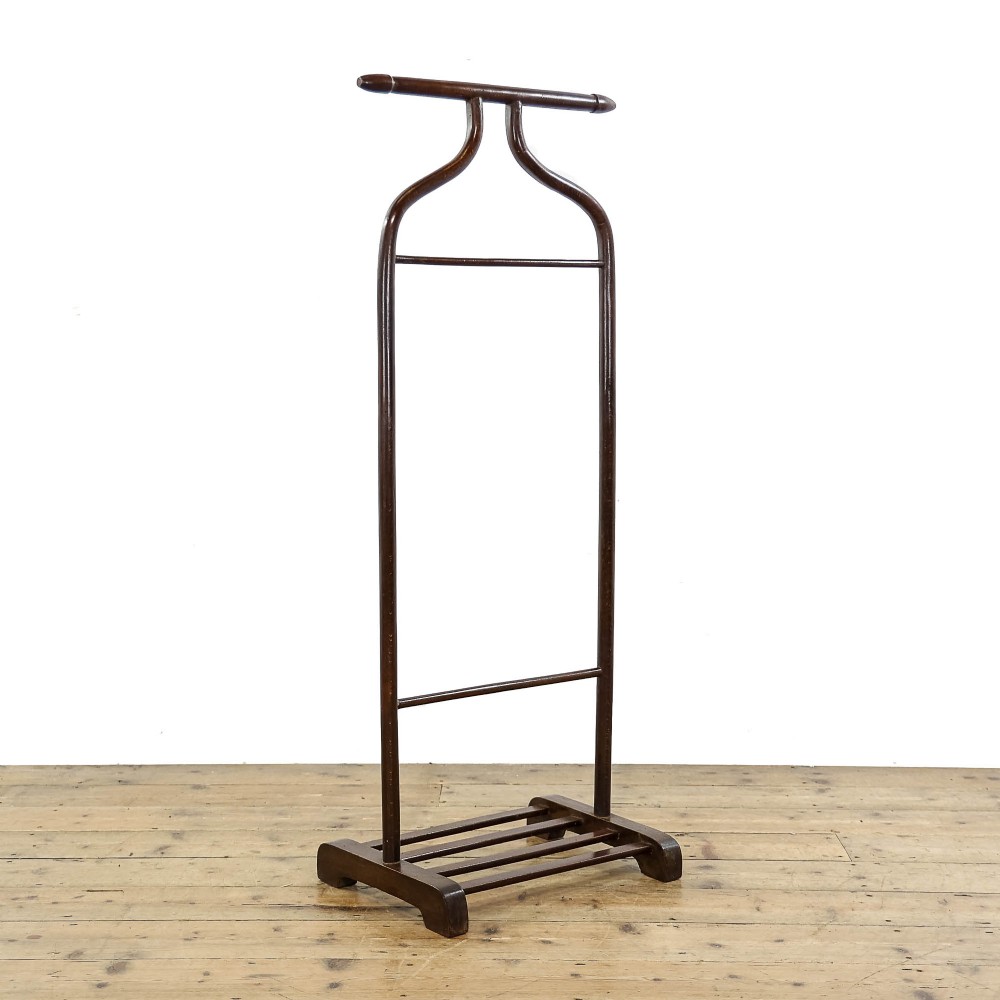 Antique 20th Century Gentleman's Oak Valet Stand
