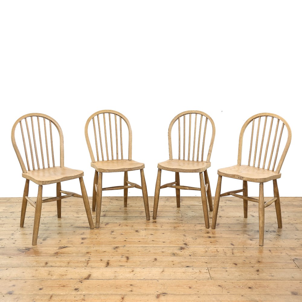 Set of Four Antique Kitchen Chairs

