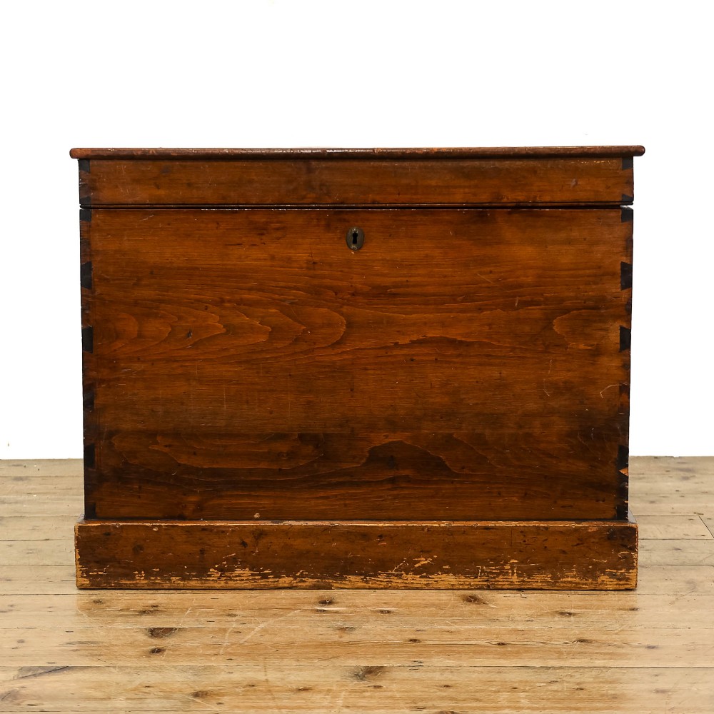 Antique Stained Pine Trunk
