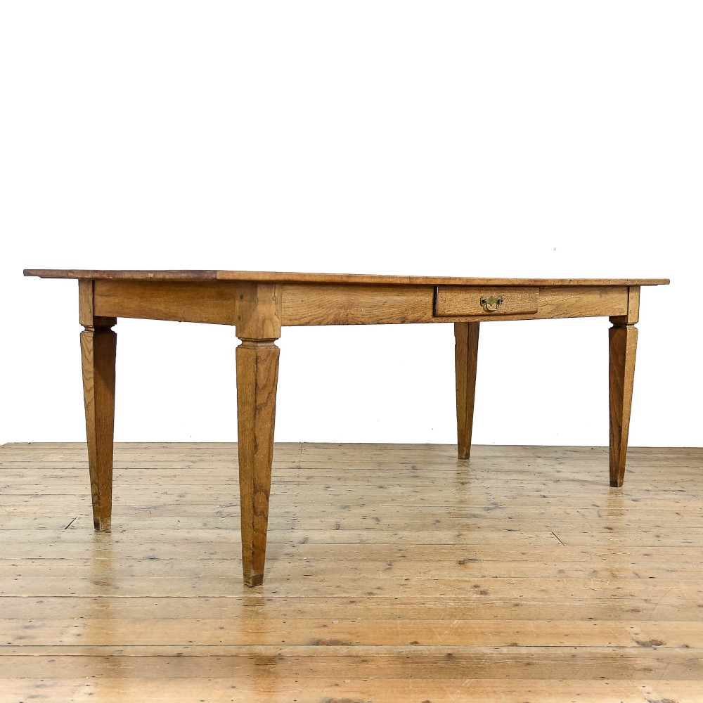 Antique French Oak Dining Table
