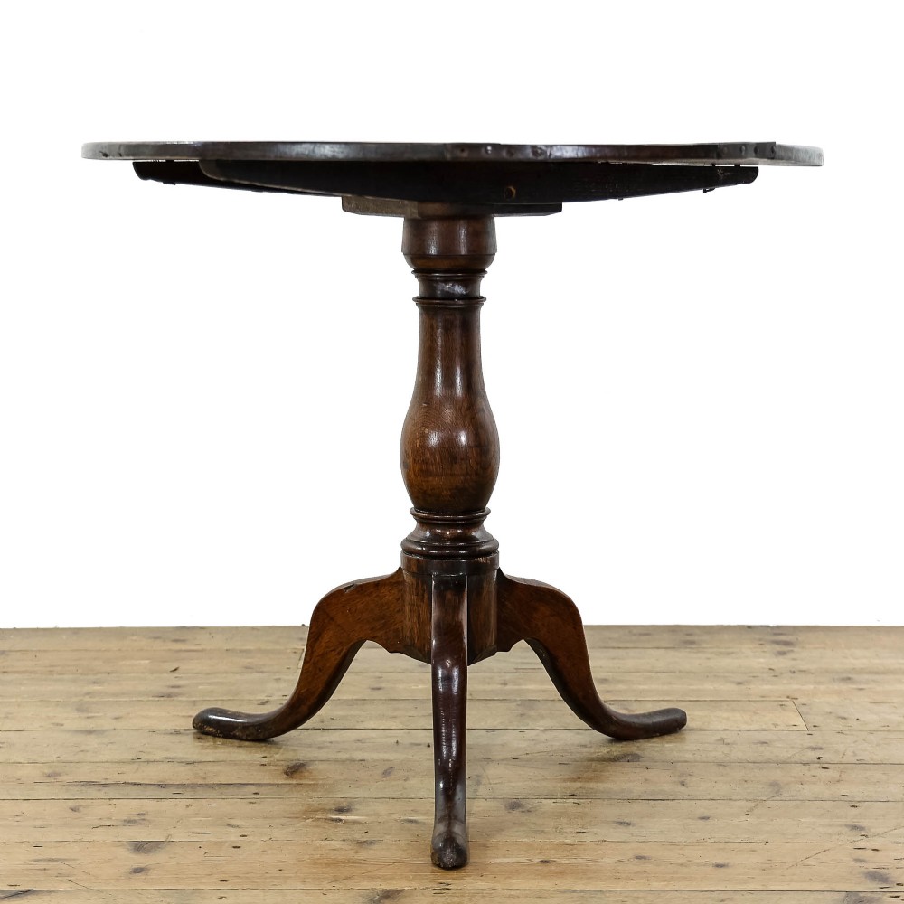 Antique 19th Century Oak Tripod Table
