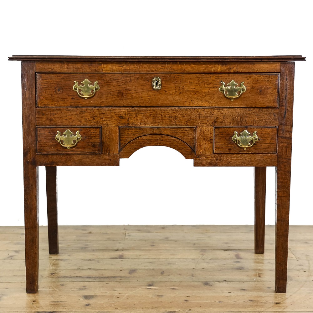 Antique 19th Century Oak Lowboy Side Table
