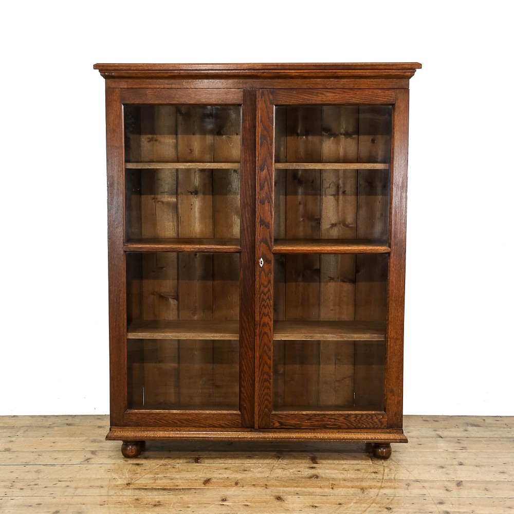 Early 20th Century Antique Oak Glazed Cabinet
