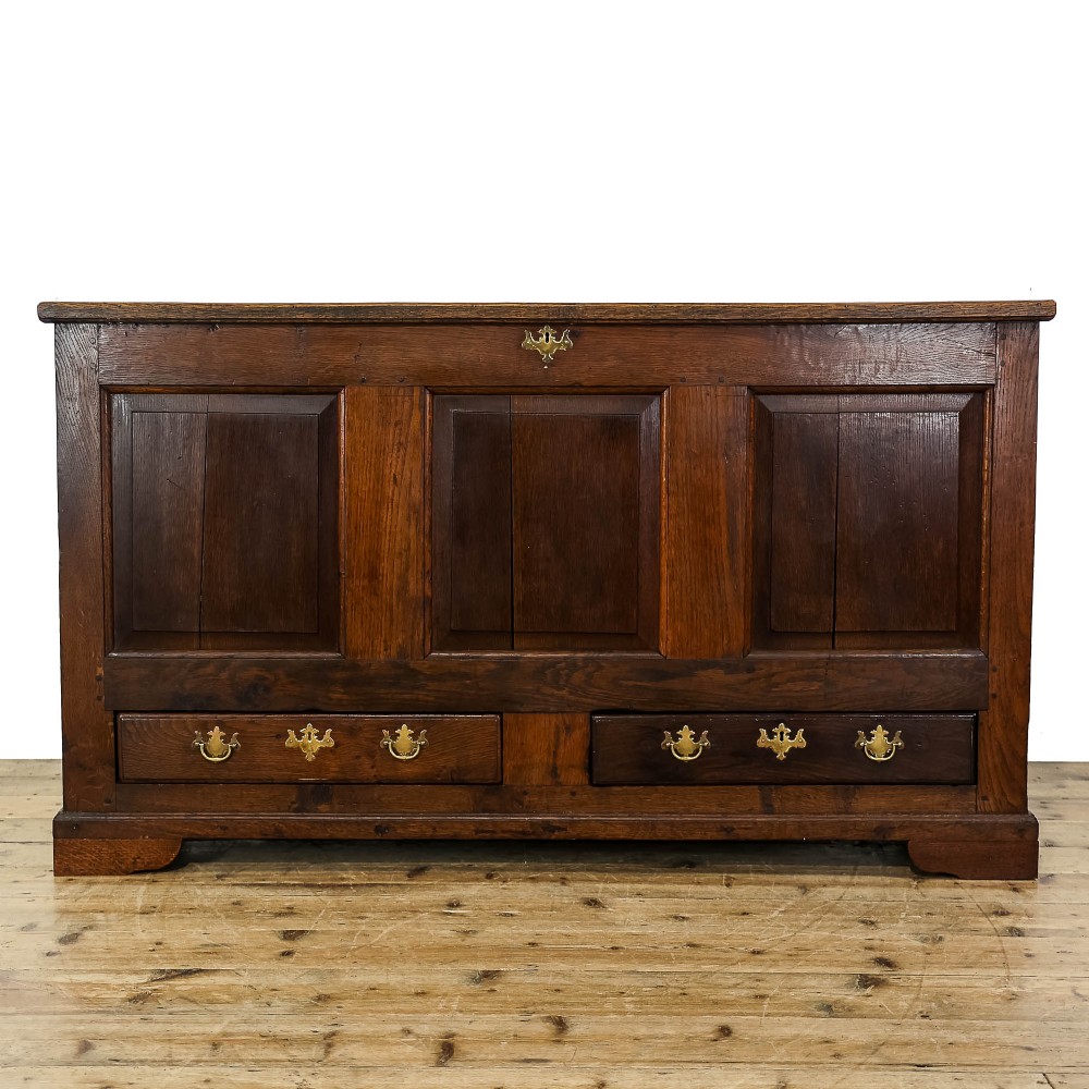 Antique Oak Mule Chest 
