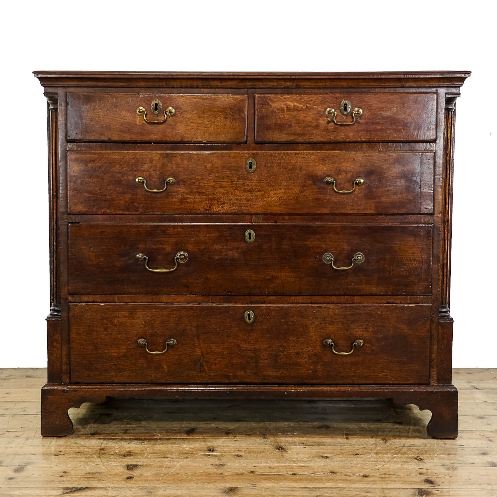 Antique George III Oak Chest of Drawers
