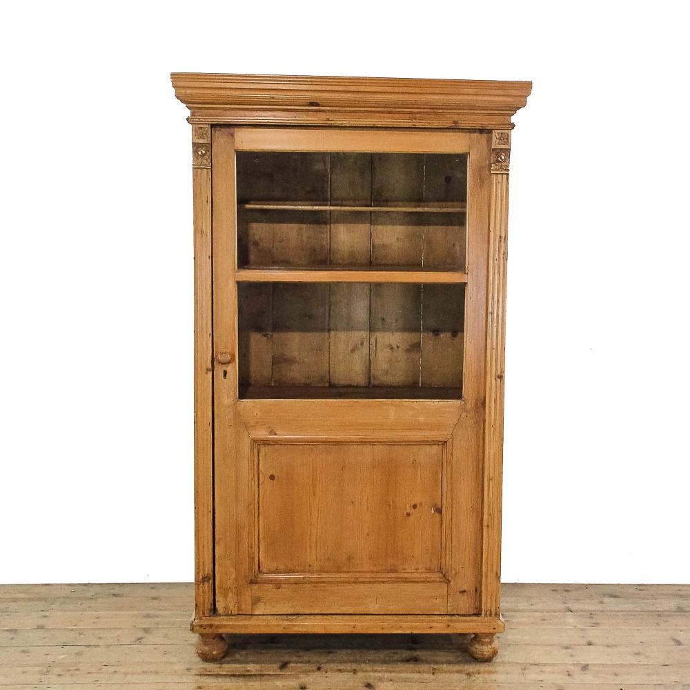 20th Century Pine Display Cupboard