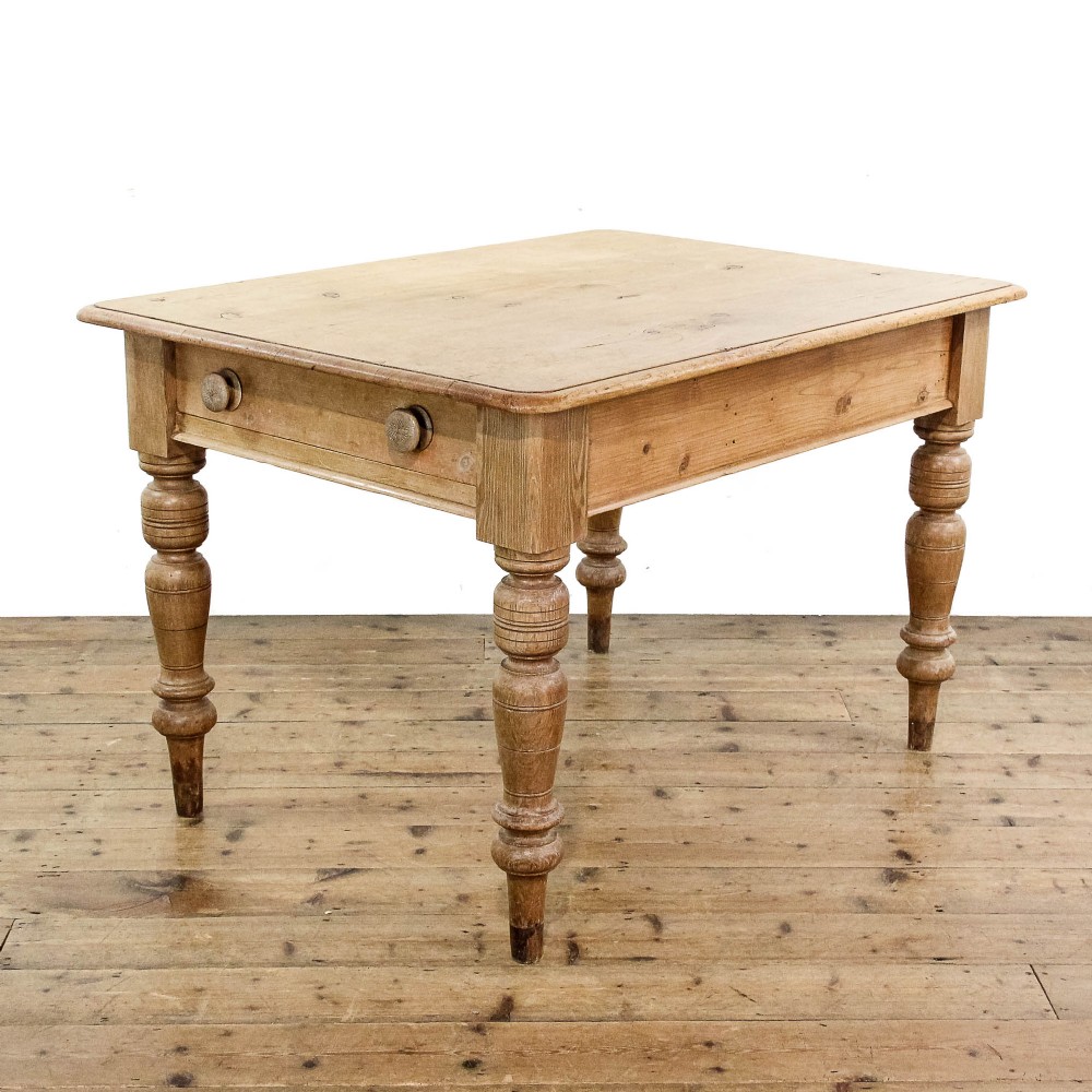 Antique Victorian Pine Kitchen Table
