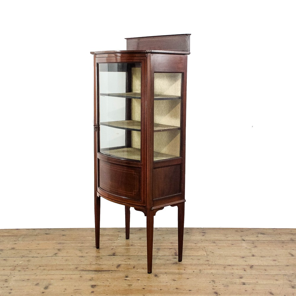 Antique Edwardian Mahogany Inlaid Display Cabinet

