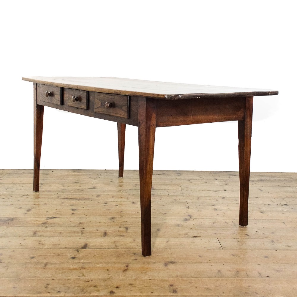 Antique 19th Century Elm Farmhouse Table
