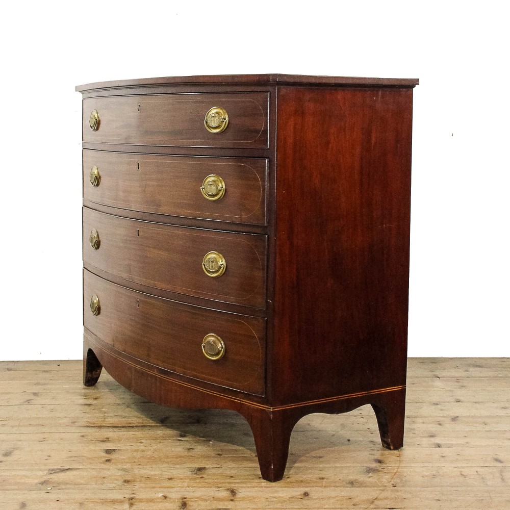 Georgian Mahogany Bow front Chest of Drawers
