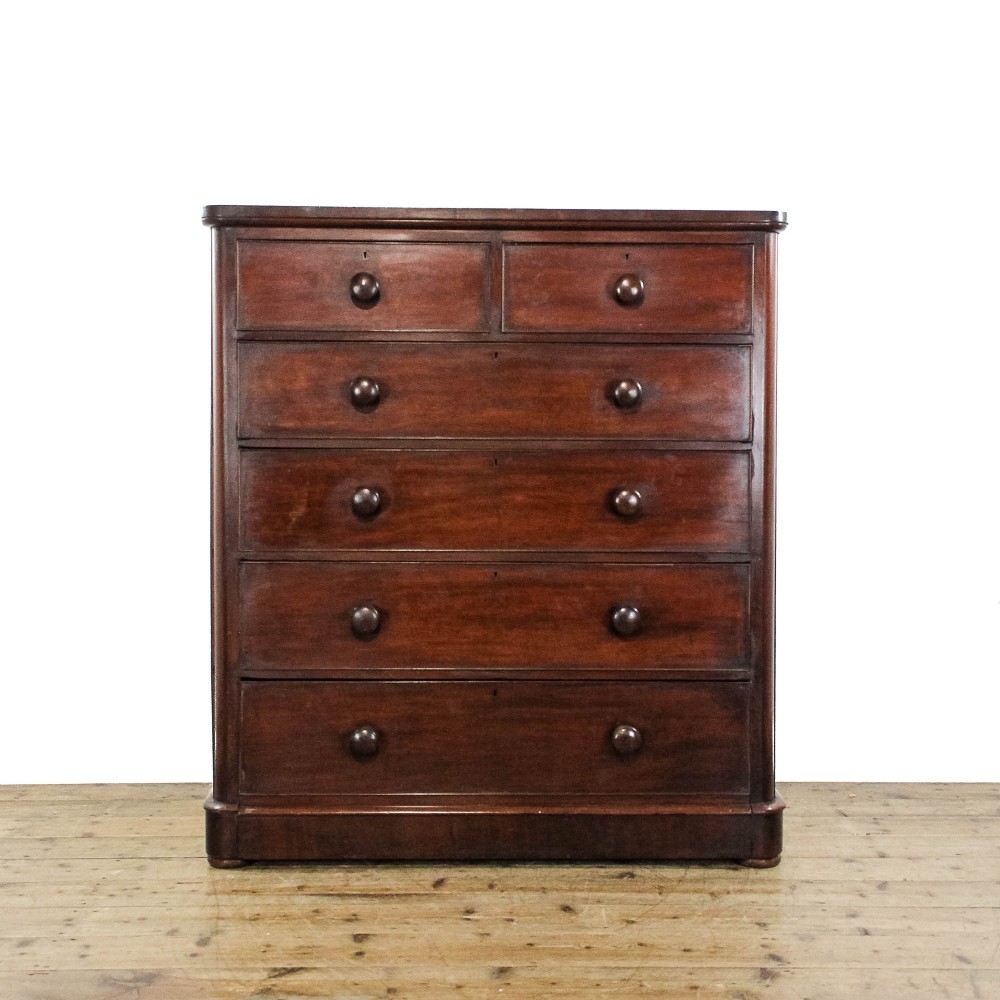 Large Antique Victorian Mahogany Chest of Drawers