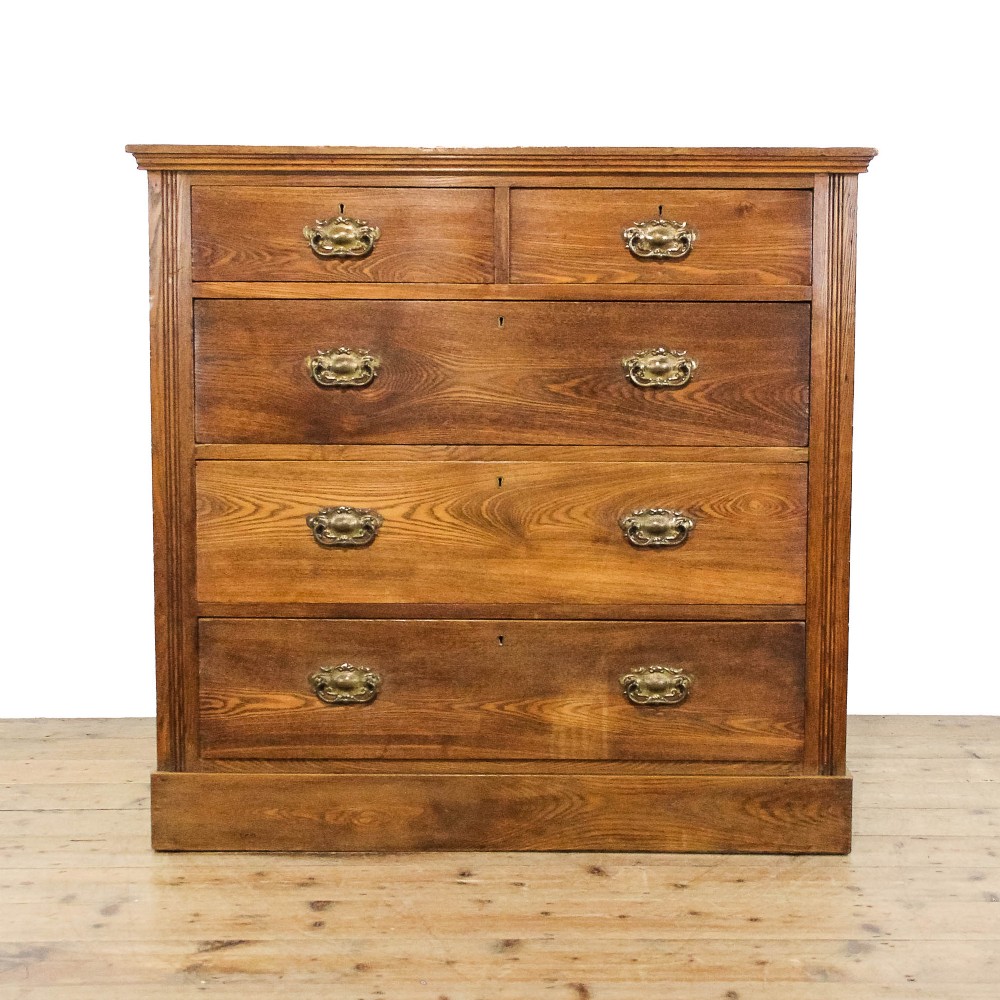 Antique Edwardian Ash Chest of Drawers
