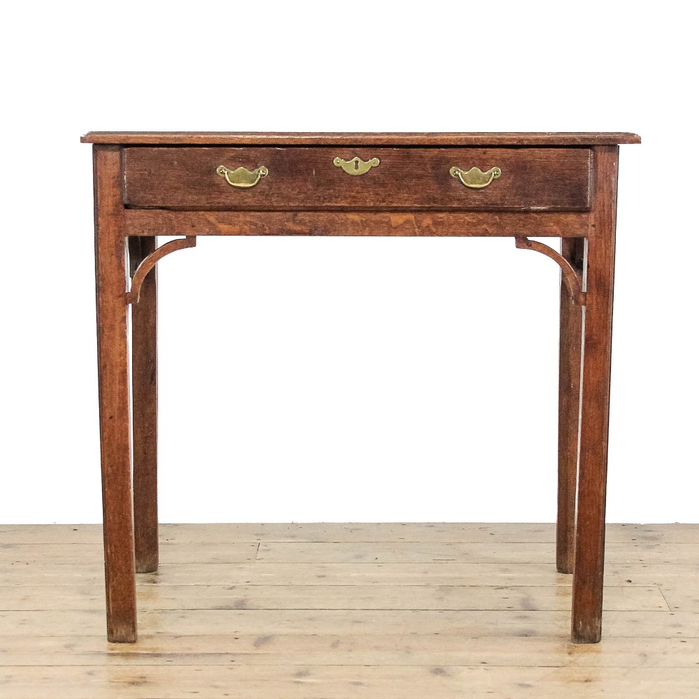 Small Antique Georgian Oak Side Table
