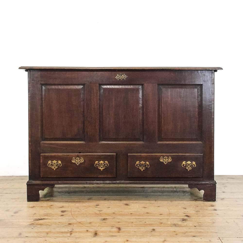 Antique Georgian Oak Mule Chest