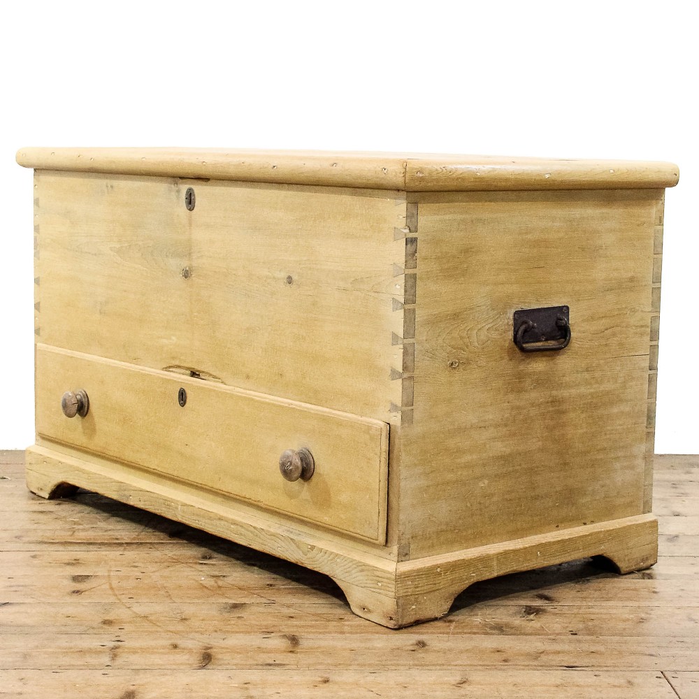 Large Antique Pine Mule Chest
