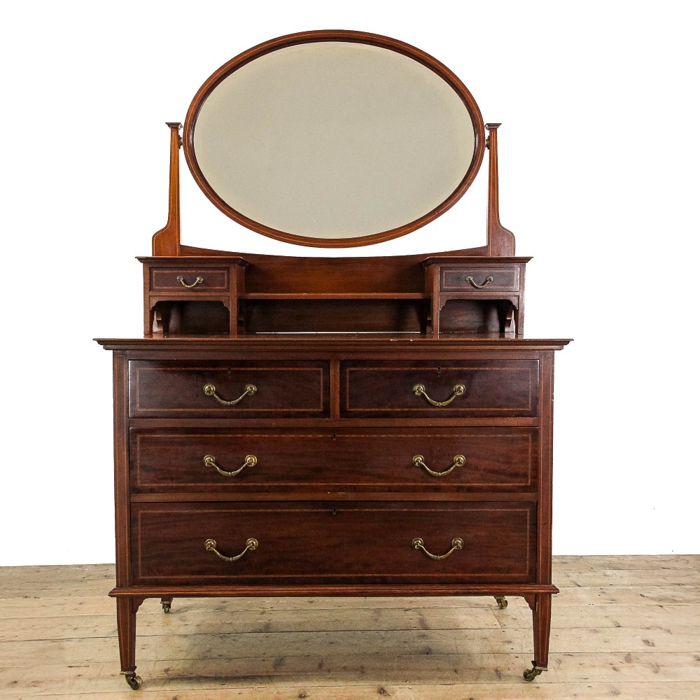 Antique Edwardian Mahogany Dressing Table
